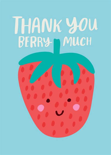 Thank You Berry Much Printable